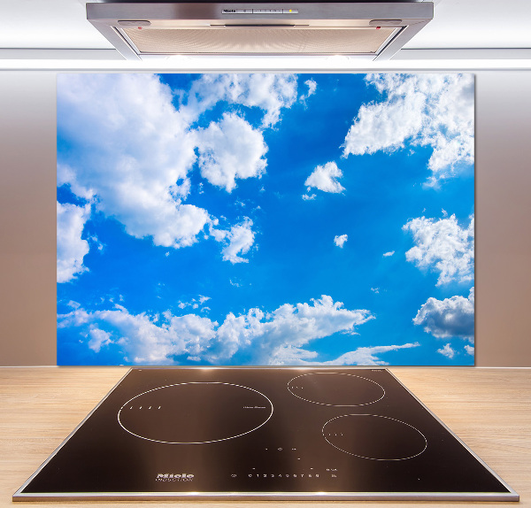 Cooker splashback Clouds in the sky