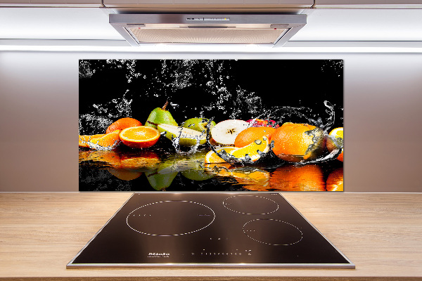 Cooker splashback Fruit and water