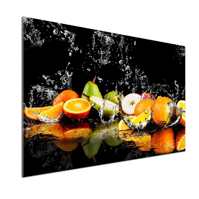 Cooker splashback Fruit and water