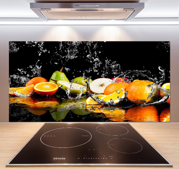 Cooker splashback Fruit and water