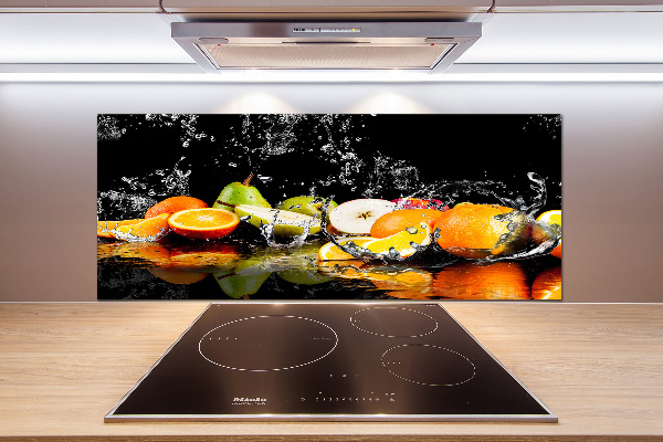 Cooker splashback Fruit and water