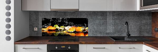 Cooker splashback Fruit and water