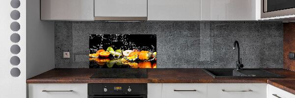 Cooker splashback Fruit and water