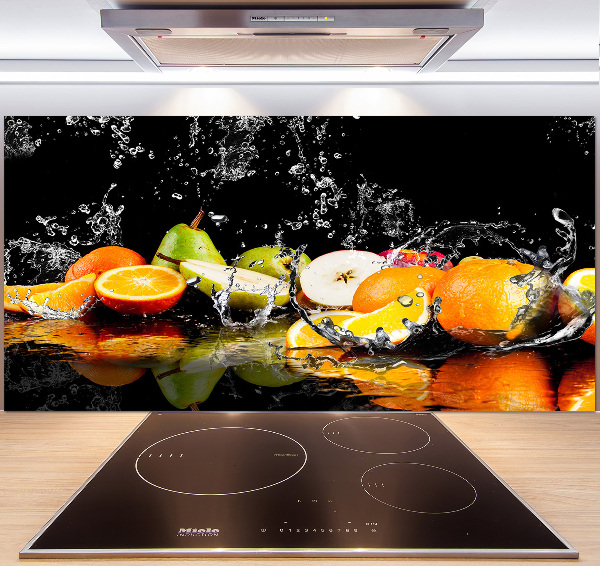 Cooker splashback Fruit and water