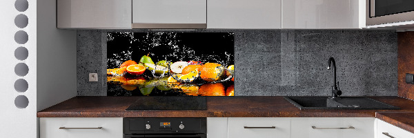 Cooker splashback Fruit and water