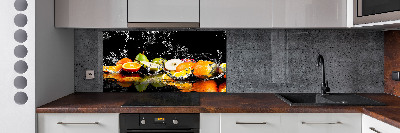 Cooker splashback Fruit and water