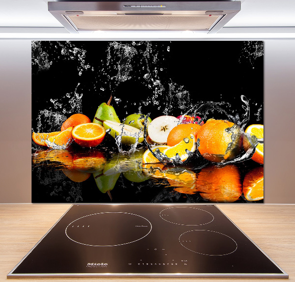 Cooker splashback Fruit and water