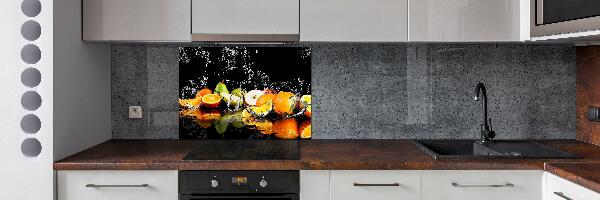 Cooker splashback Fruit and water