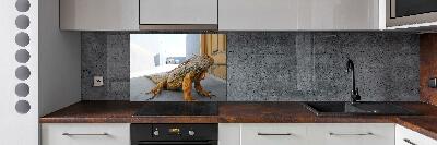 Cooker splashback Iguana