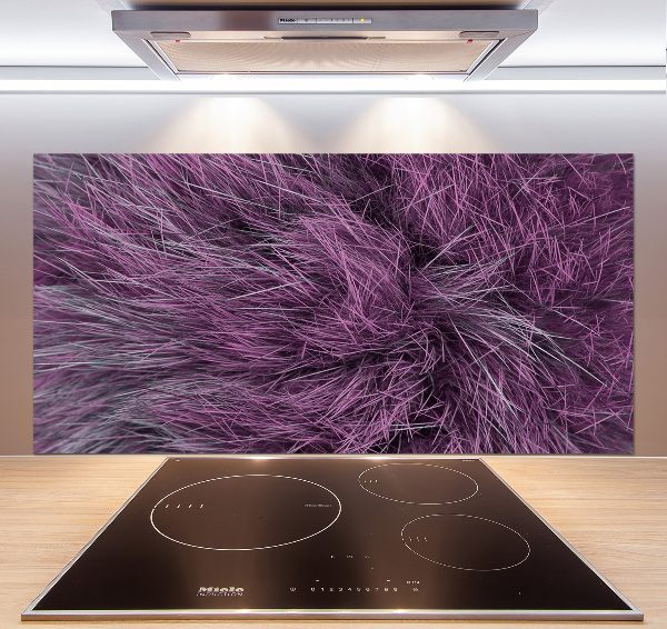 Cooker splashback Pink fur