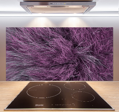 Cooker splashback Pink fur