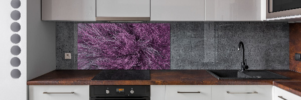 Cooker splashback Pink fur