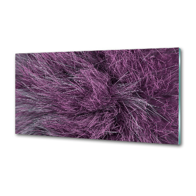 Cooker splashback Pink fur