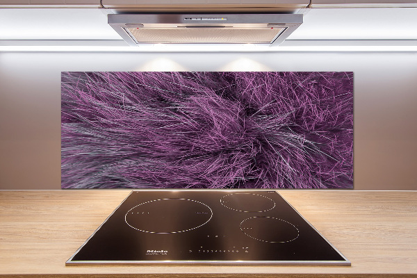 Cooker splashback Pink fur