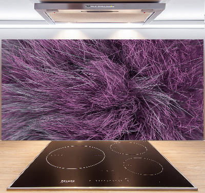 Cooker splashback Pink fur