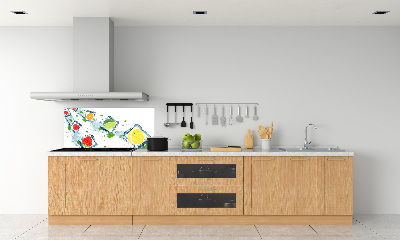 Cooker splashback Fruit in cubes