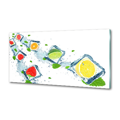 Cooker splashback Fruit in cubes