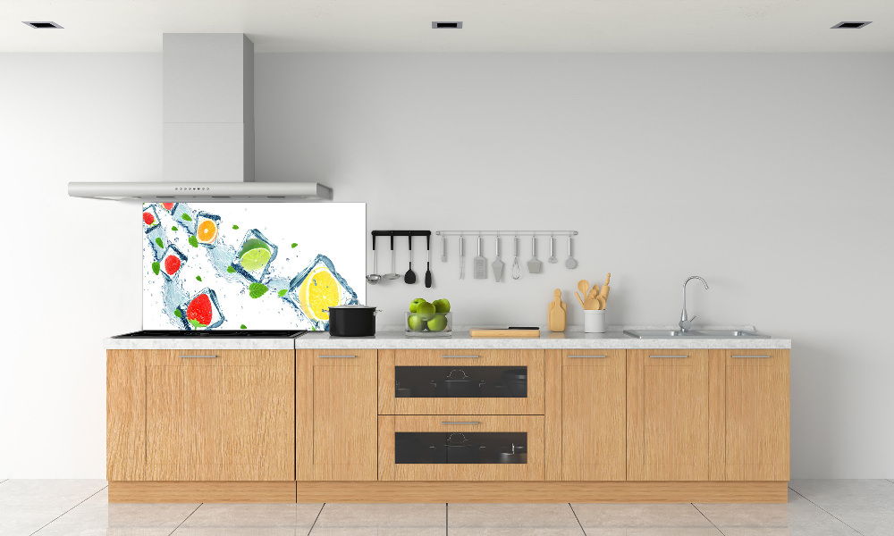 Cooker splashback Fruit in cubes