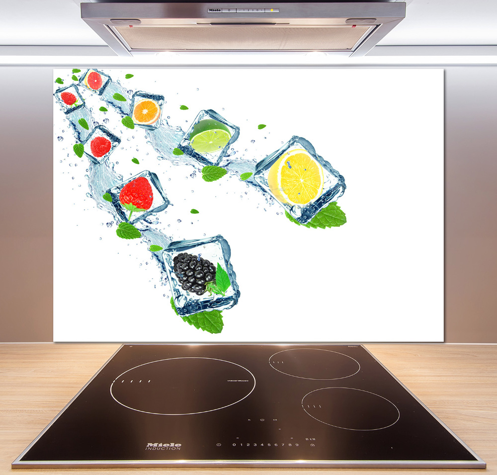 Cooker splashback Fruit in cubes