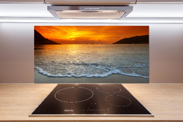 Cooker splashback Sunset sea