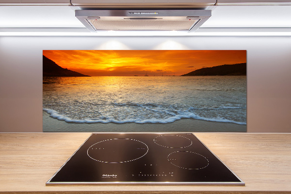 Cooker splashback Sunset sea