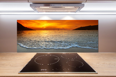 Cooker splashback Sunset sea