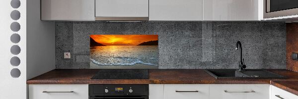 Cooker splashback Sunset sea