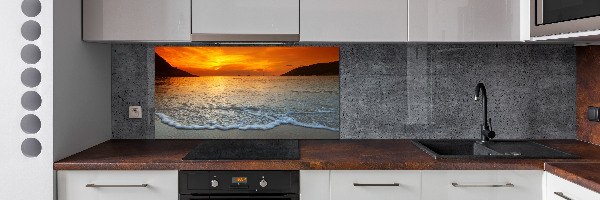 Cooker splashback Sunset sea