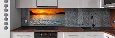 Cooker splashback Sunset sea