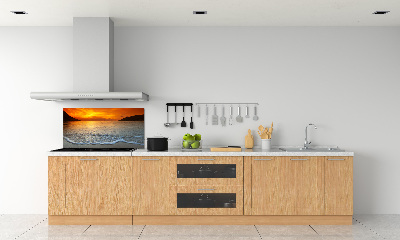 Cooker splashback Sunset sea