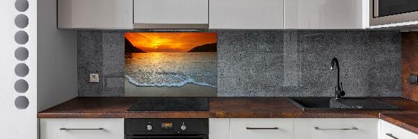 Cooker splashback Sunset sea