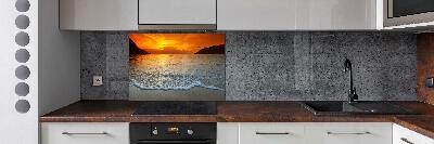 Cooker splashback Sunset sea