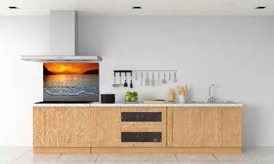 Cooker splashback Sunset sea