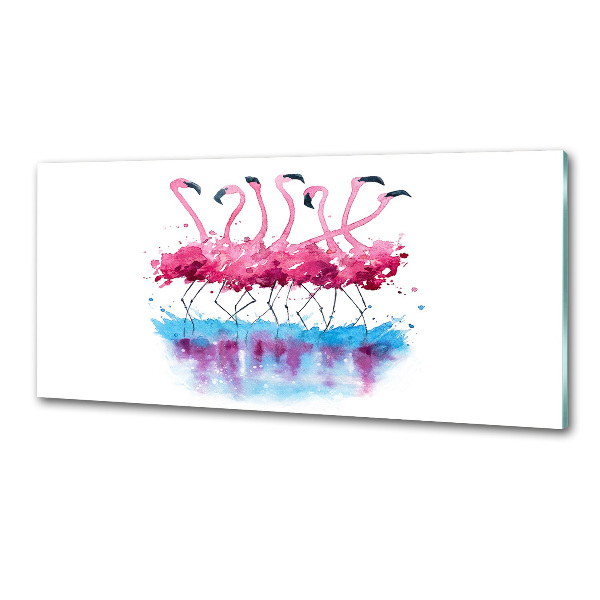 Kitchen wall panels Flamingos