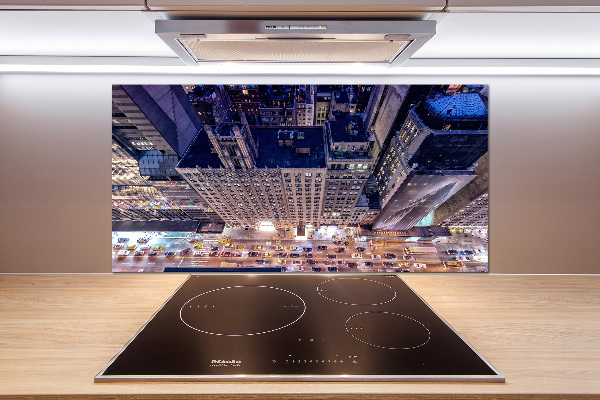 Cooker splashback New York at night