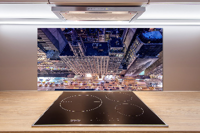 Cooker splashback New York at night