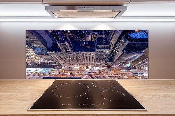 Cooker splashback New York at night