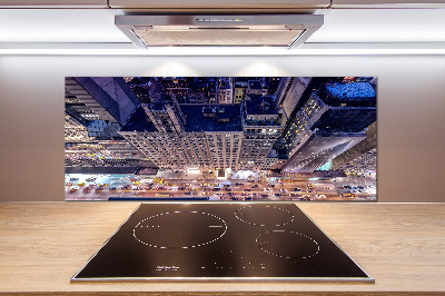 Cooker splashback New York at night