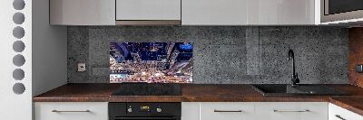 Cooker splashback New York at night