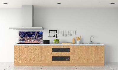 Cooker splashback New York at night