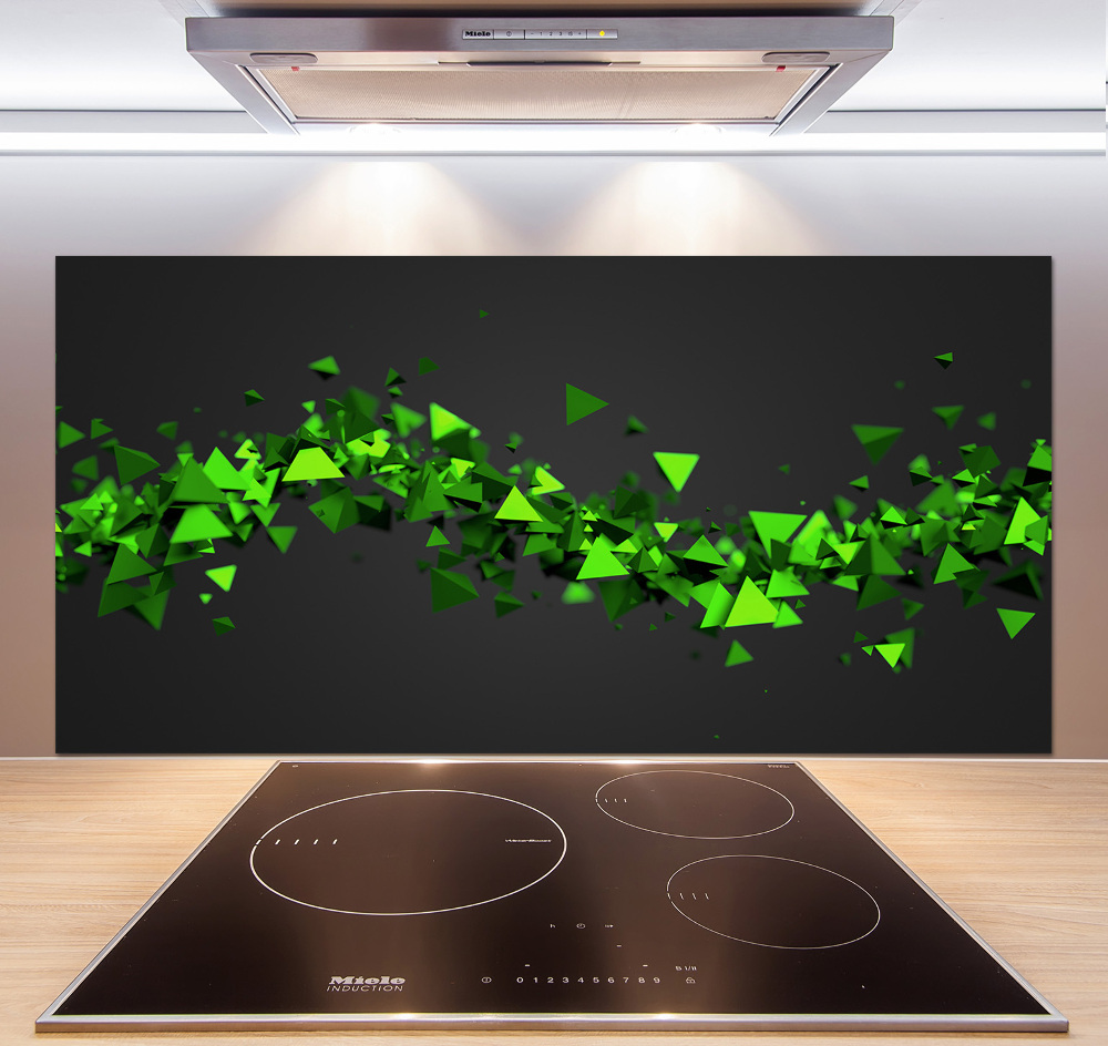 Cooker splashback Geometric wave