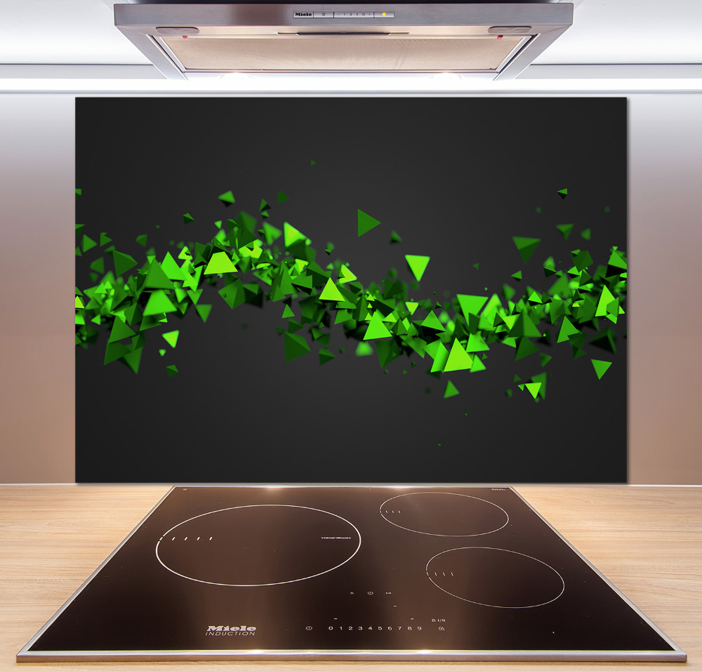 Cooker splashback Geometric wave