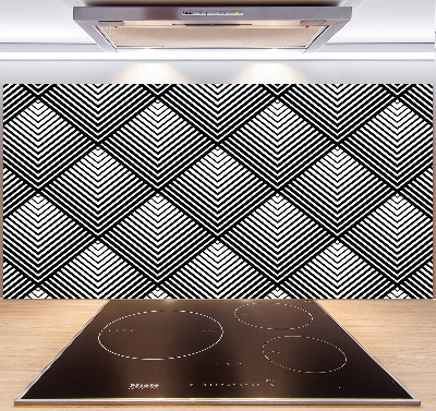 Kitchen splashback Geometric background