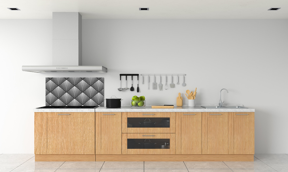 Kitchen splashback Geometric background