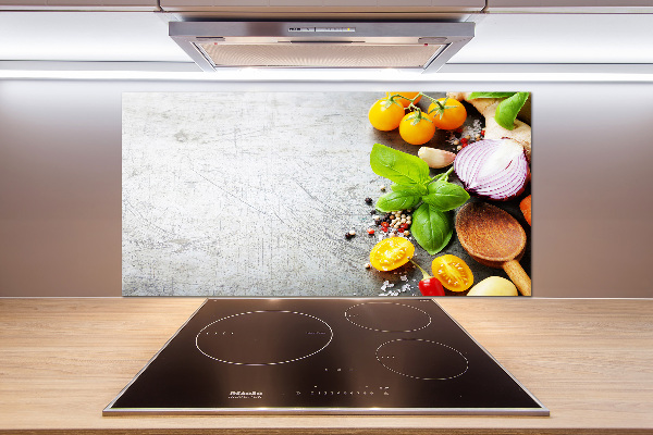 Cooker splashback Vegetables