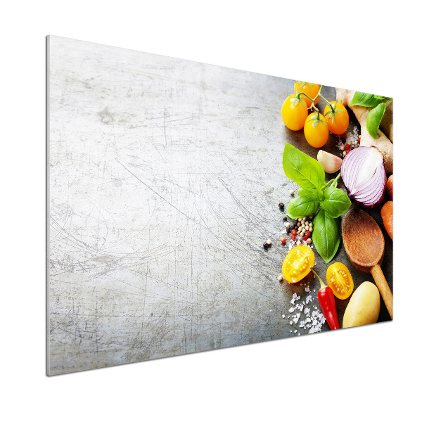 Cooker splashback Vegetables