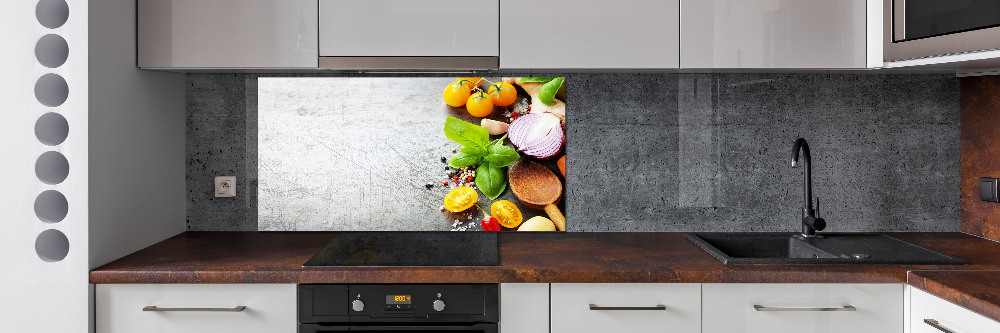 Cooker splashback Vegetables