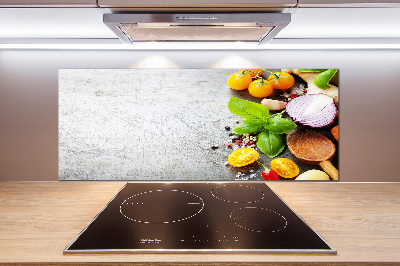 Cooker splashback Vegetables