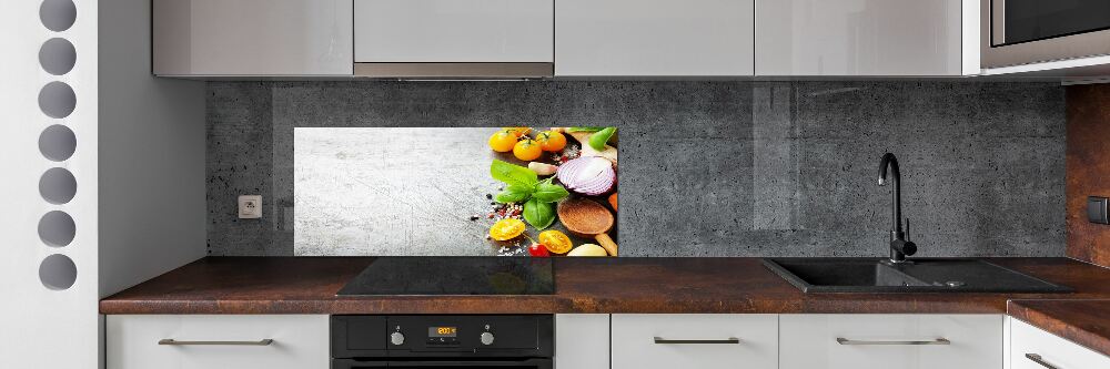 Cooker splashback Vegetables