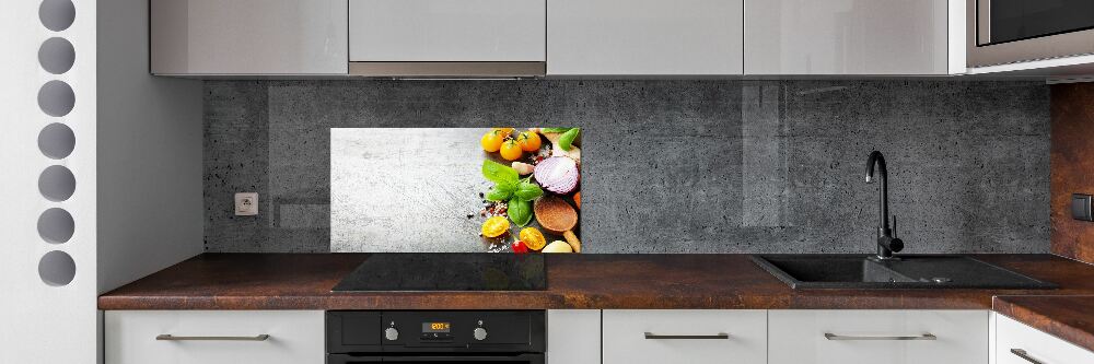 Cooker splashback Vegetables